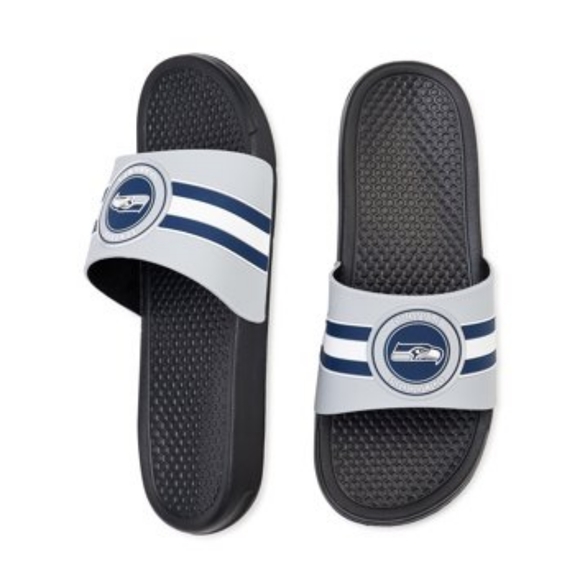 Seahawks Mens Slides - Picture 1 of 7